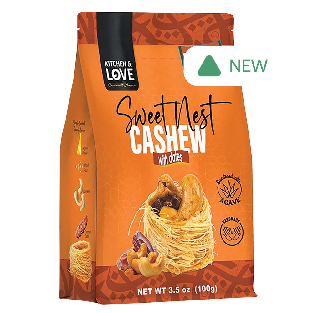 Wholesale Kitchen & Love Cashew & Dates Sweet Nests 3.5 Oz Bag- Bulk