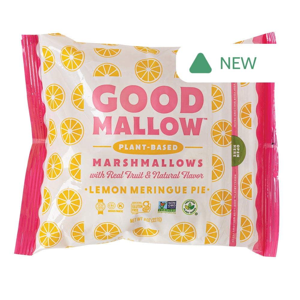 Wholesale Good Mallow Lemon Meringue Pie Plant-Based Marshmallows 8 Oz Bag- Bulk