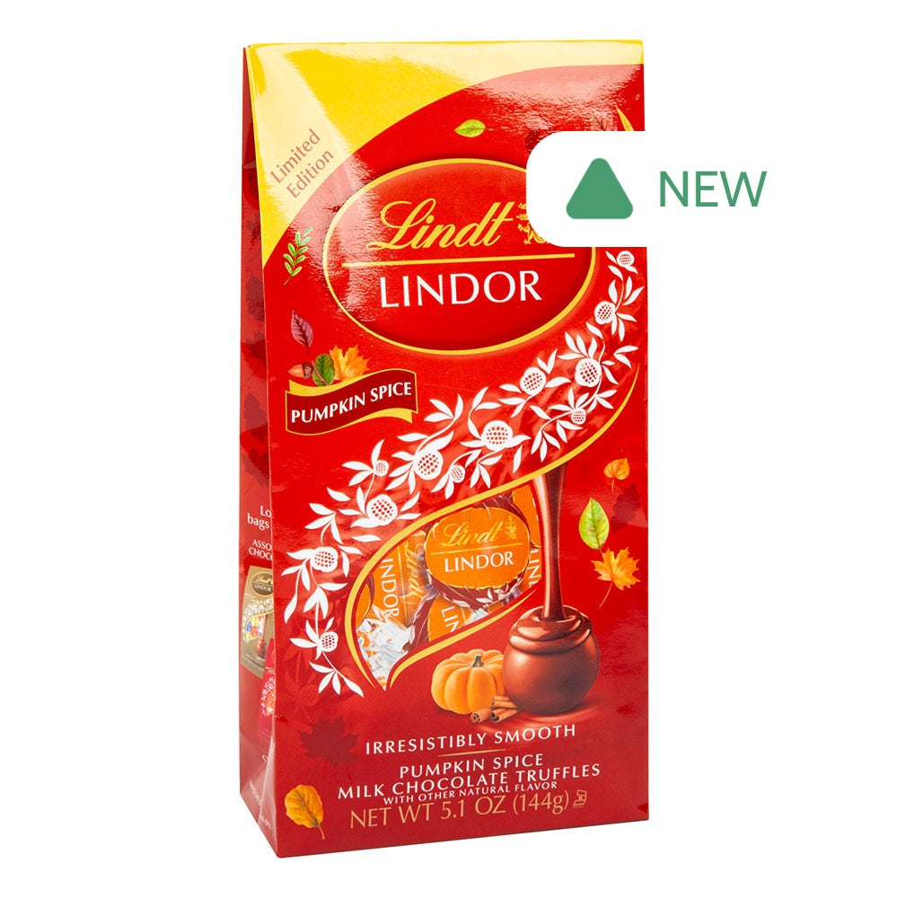 Wholesale Lindt Lindor Milk Chocolate Pumpkin Spice Truffles 5.1 Oz Bag- Bulk
