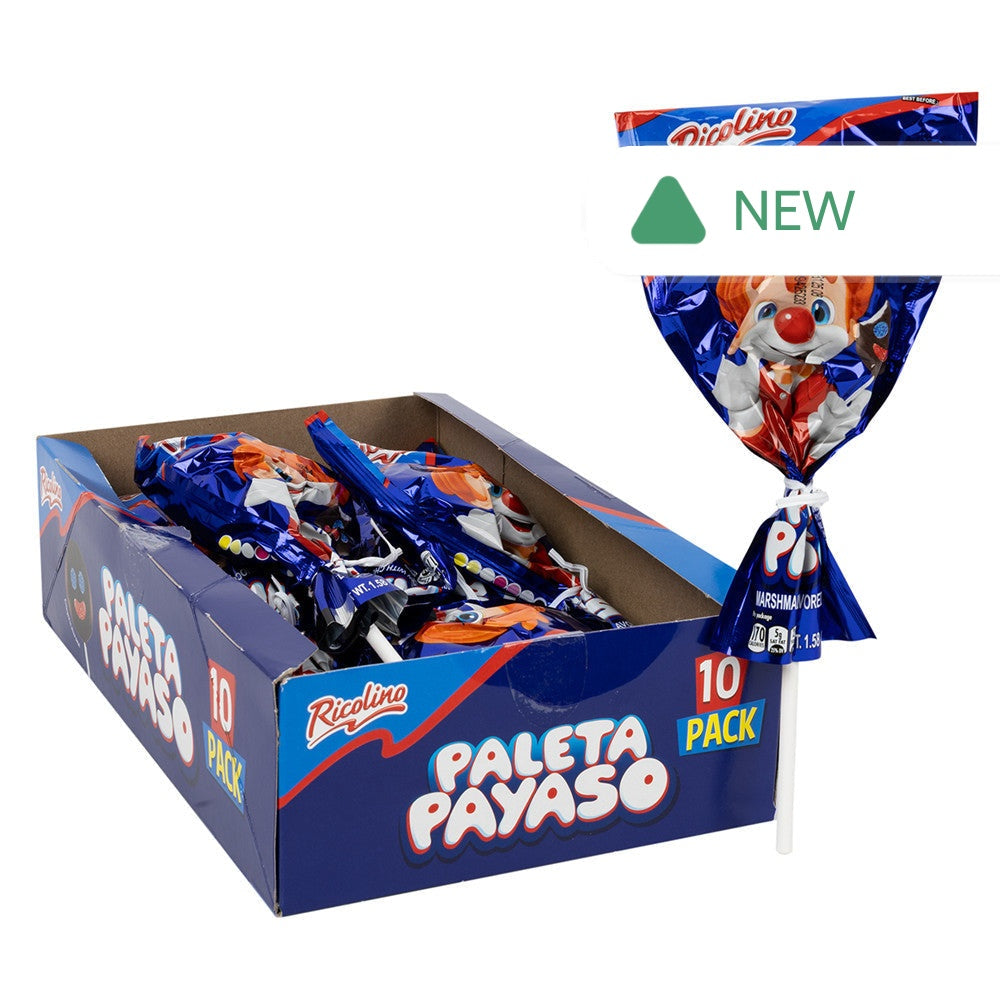 Wholesale Ricolino Paleta Payaso 1.59 Oz Box- Bulk