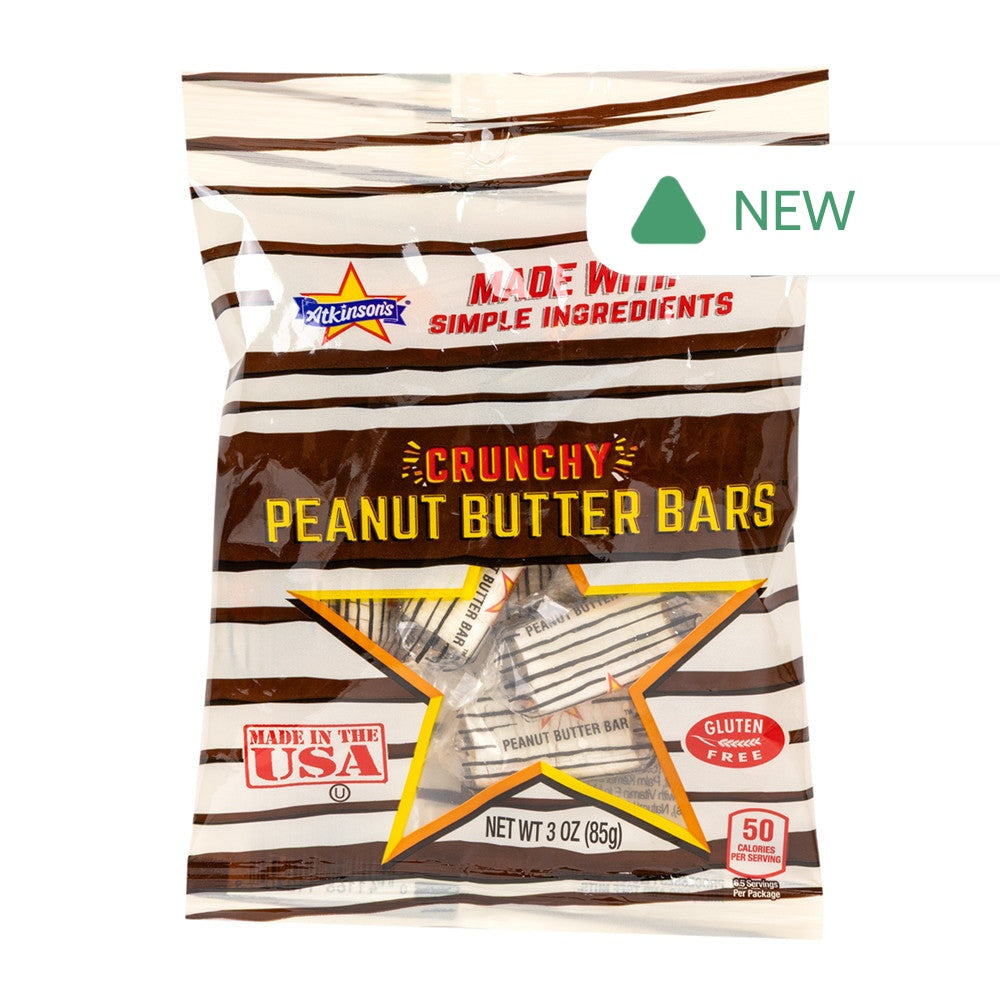 Wholesale Zebra Bars Peanut Butter Bar 3 Oz Peg Bag- Bulk