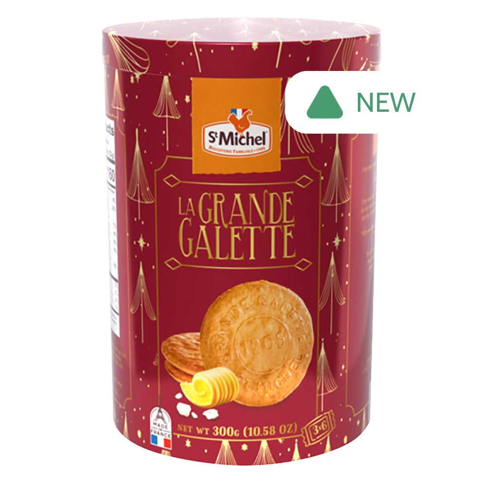 Wholesale St. Michel La Grande Galette Christmas 10.58 Oz Tin- Bulk