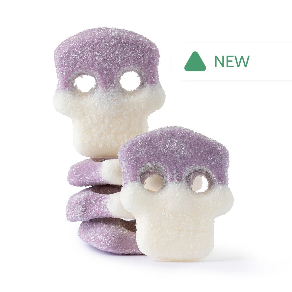Wholesale Swedish Style Skulls Sour Grape- Bulk