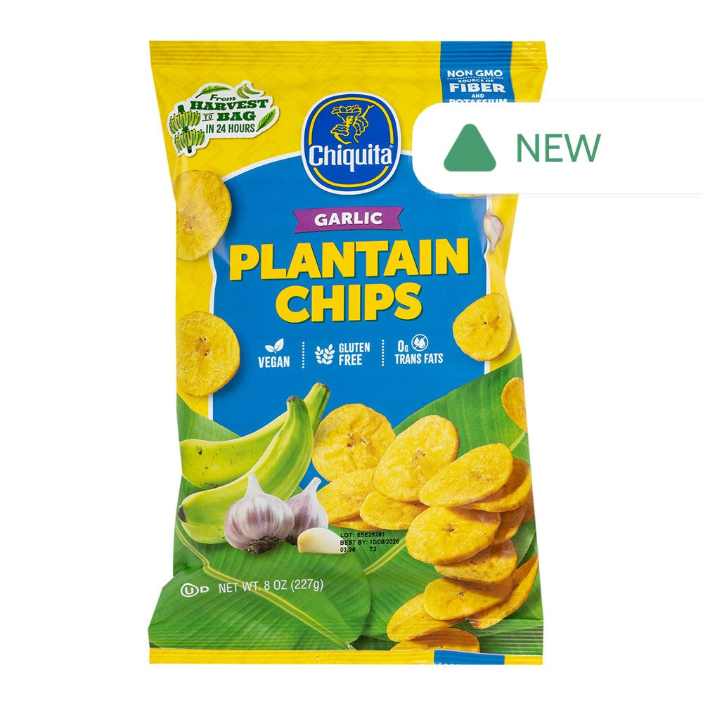 Wholesale Chiquita - Plantain Chips - Garlic - 8Oz- Bulk