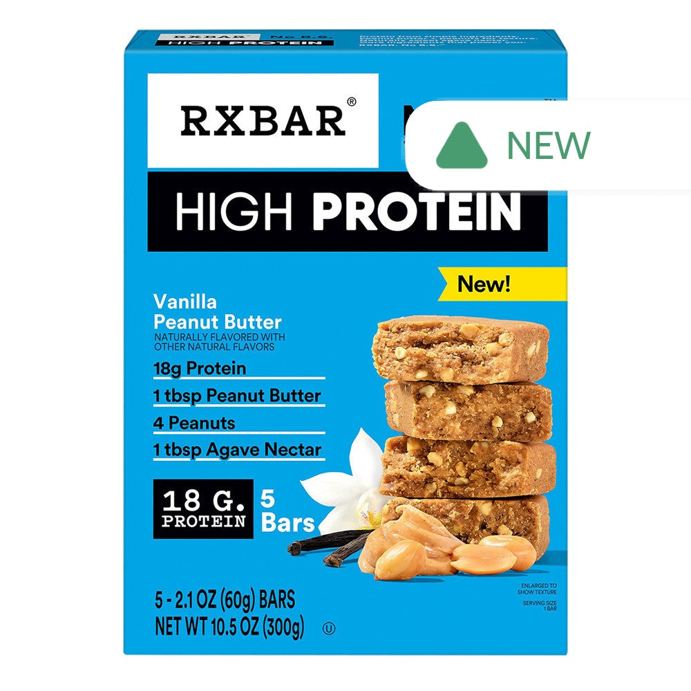 Wholesale Rx Bar - High Protein Peanut Butter Vanilla Bar(5Ct) - 10.5Oz- Bulk