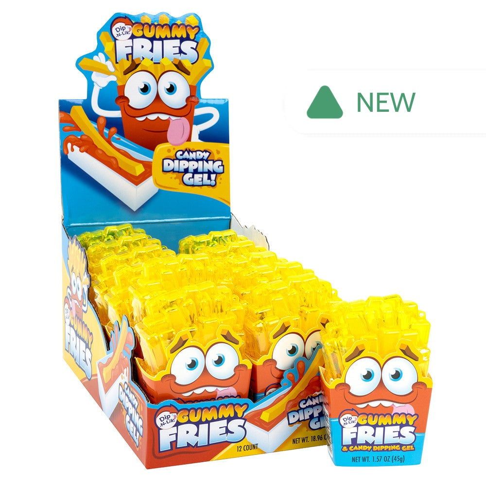 Wholesale Dip-N-Lik Gummy Fries 1.57 Oz- Bulk