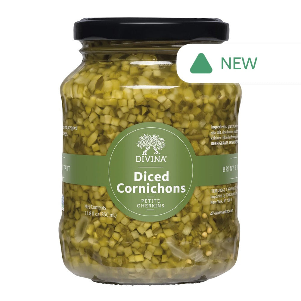 Wholesale Divina - Diced Cornichons - 11.8Oz- Bulk