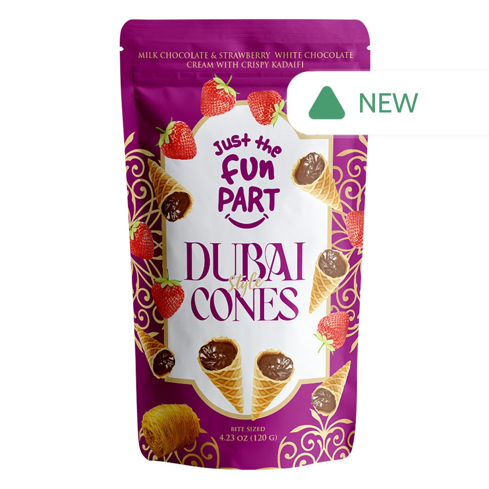 Wholesale Just The Fun Part - Dubai Milk Stbr White Chocolate - 4.23Oz- Bulk