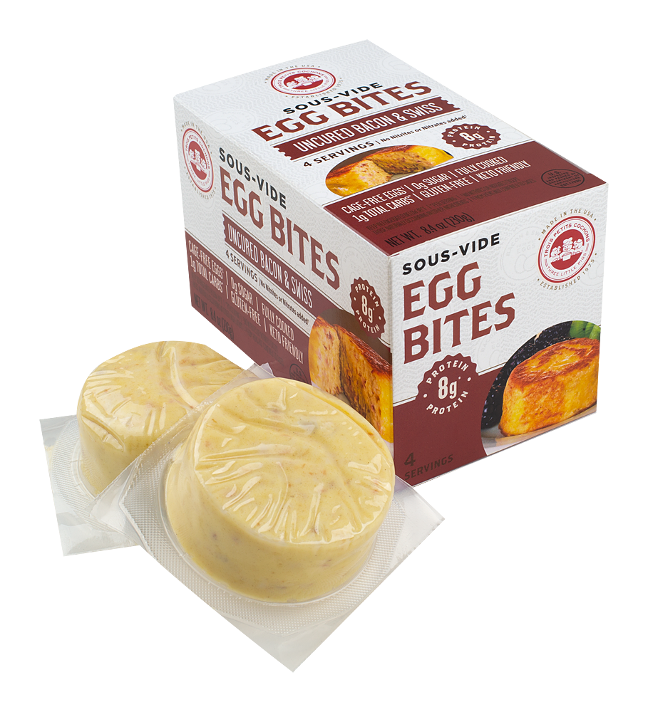 Wholesale Les Trois Egg Bite Bacon & Swiss- Bulk