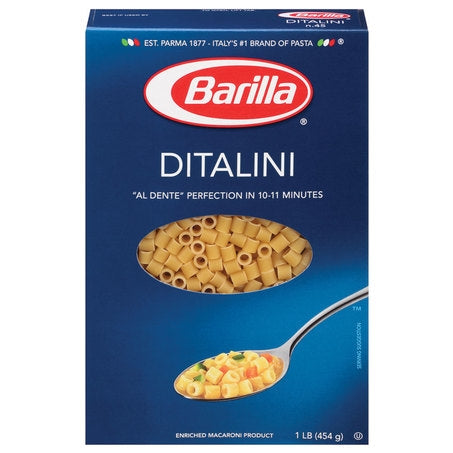 Wholesale Barilla Case * Ditalini Pasta- Bulk