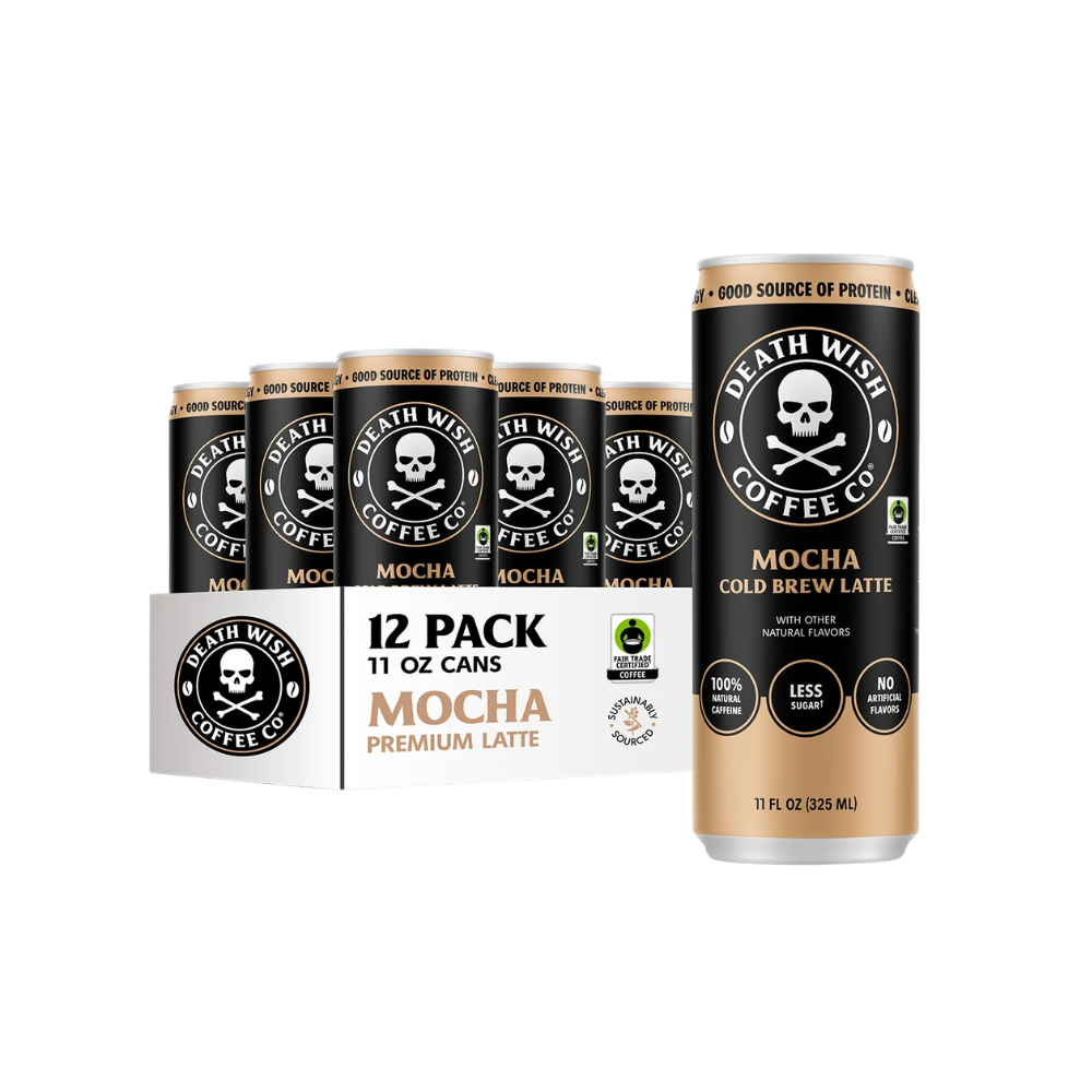 Wholesale Death Wish Case Mocha Latte Cold Brew In Can- Bulk