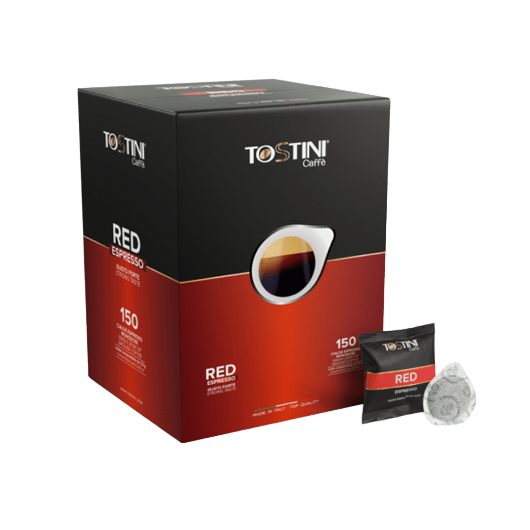 Wholesale Tostini Caffe Case Espresso Pods Red- Bulk