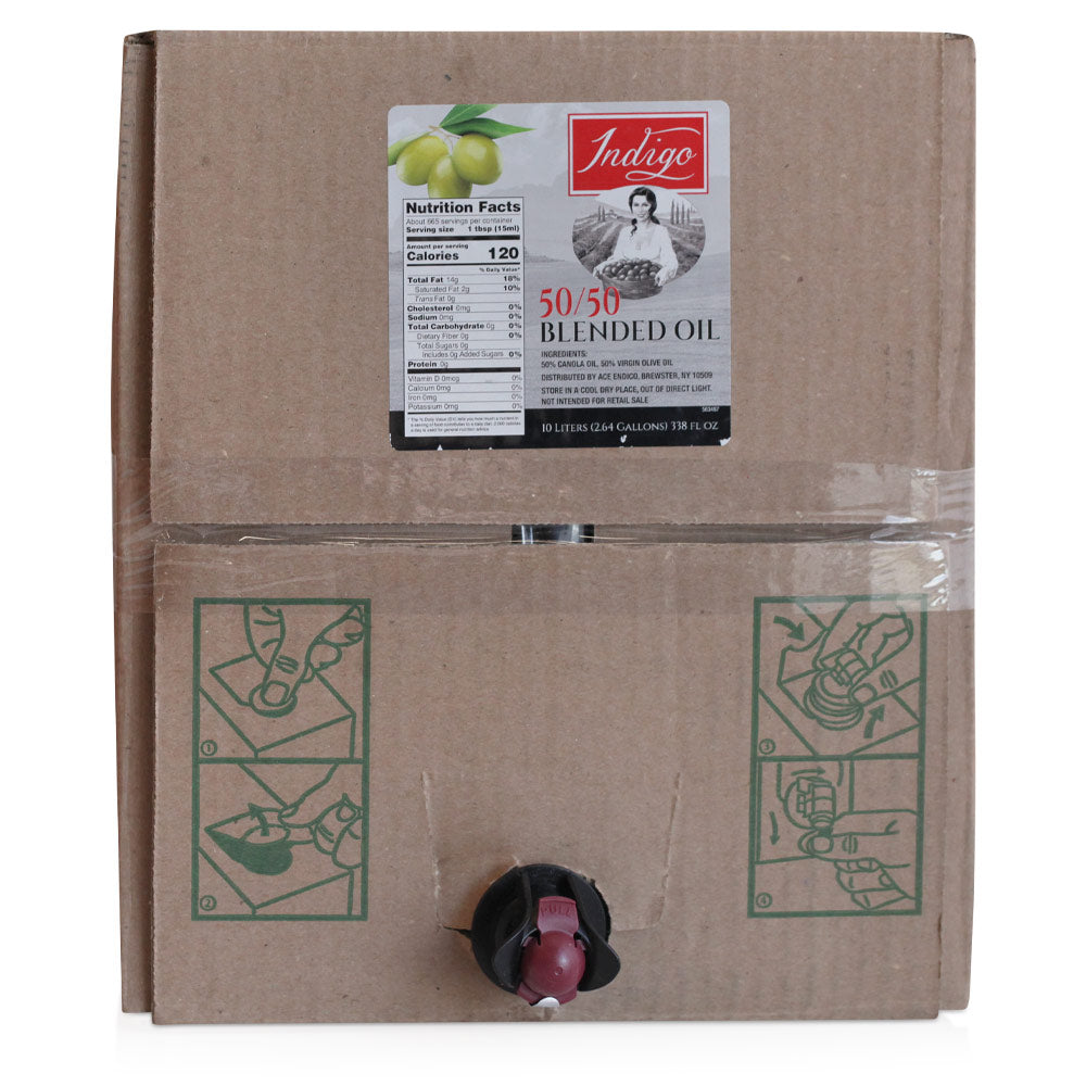 Wholesale Indigo 50/50 Blended Oil Bag-N-Box | 10 lt- Bulk
