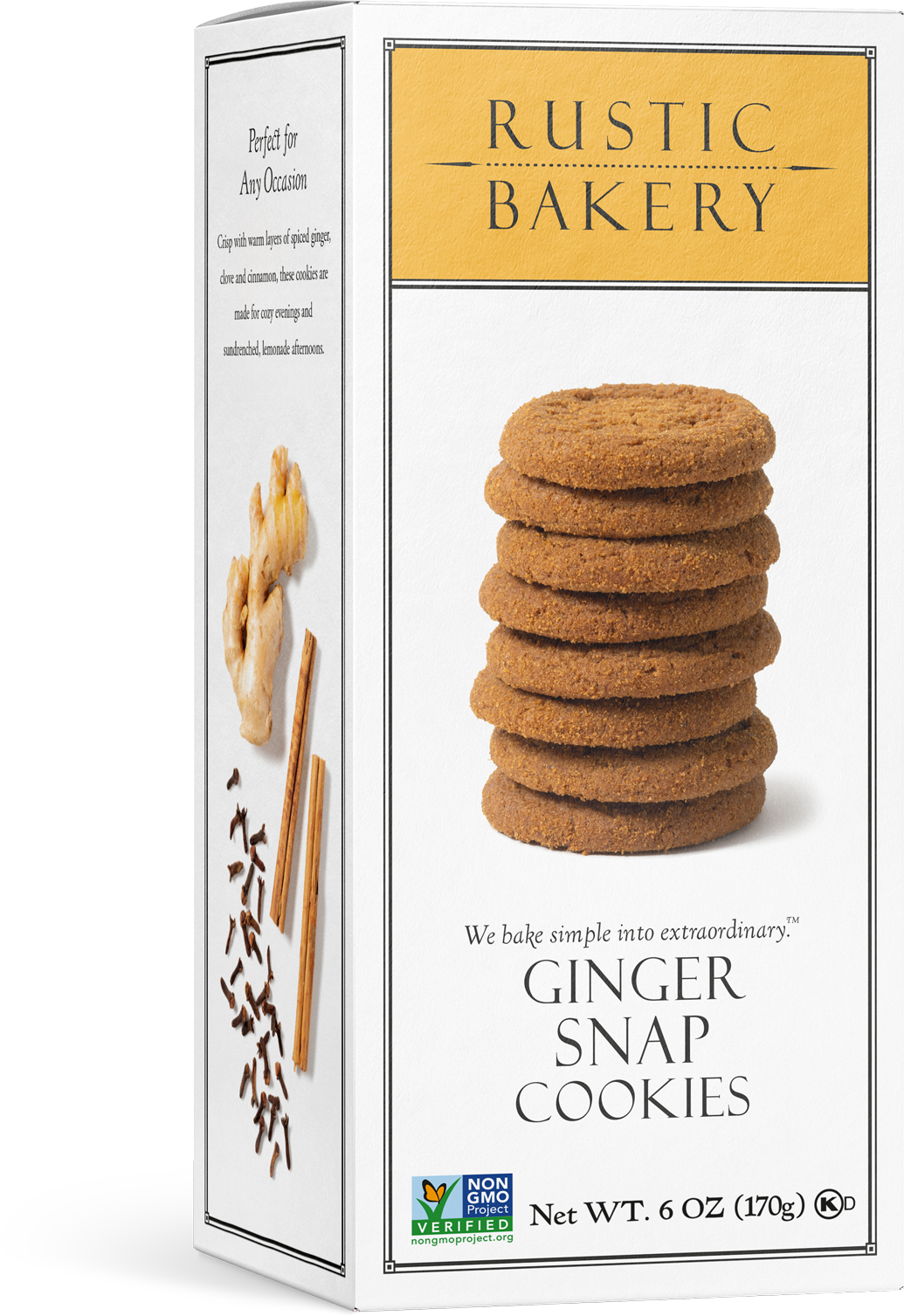 Wholesale Rustic Ginger Snap Cookies 6Oz- Bulk
