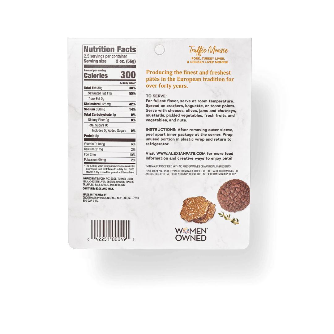 Wholesale Alexian Sliced Mousse Truffle 5Oz- Bulk
