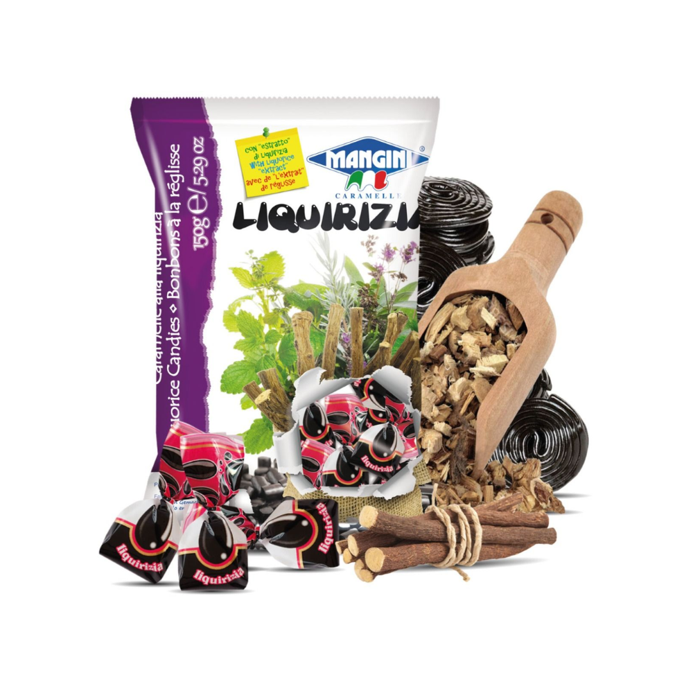 Wholesale Mangini Case Candy Hard Liquirizia Ripiena- Bulk