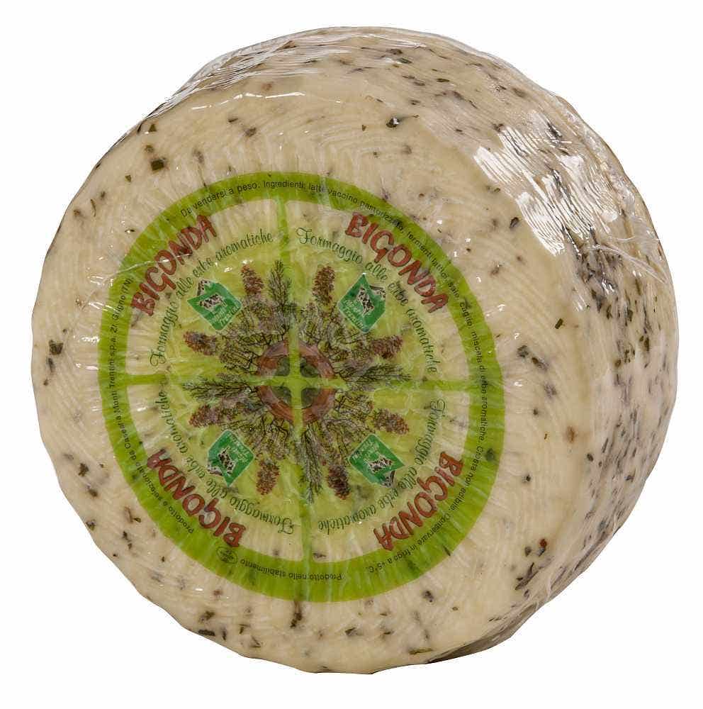 Wholesale Monti Trentini Herbed Caciotta Cheese Wheel 6.6 Lb- Bulk