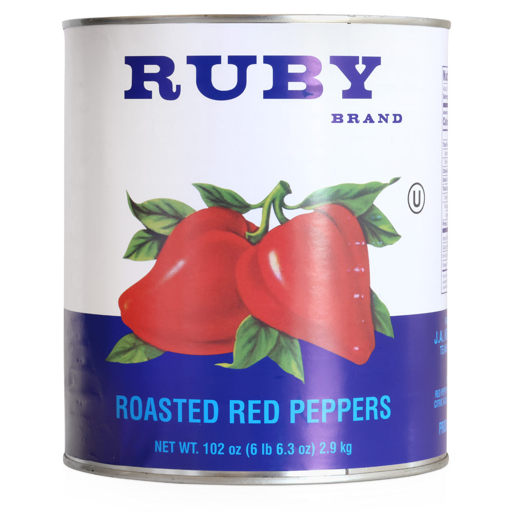 Wholesale Ruby Case Roasted Peppers- Bulk
