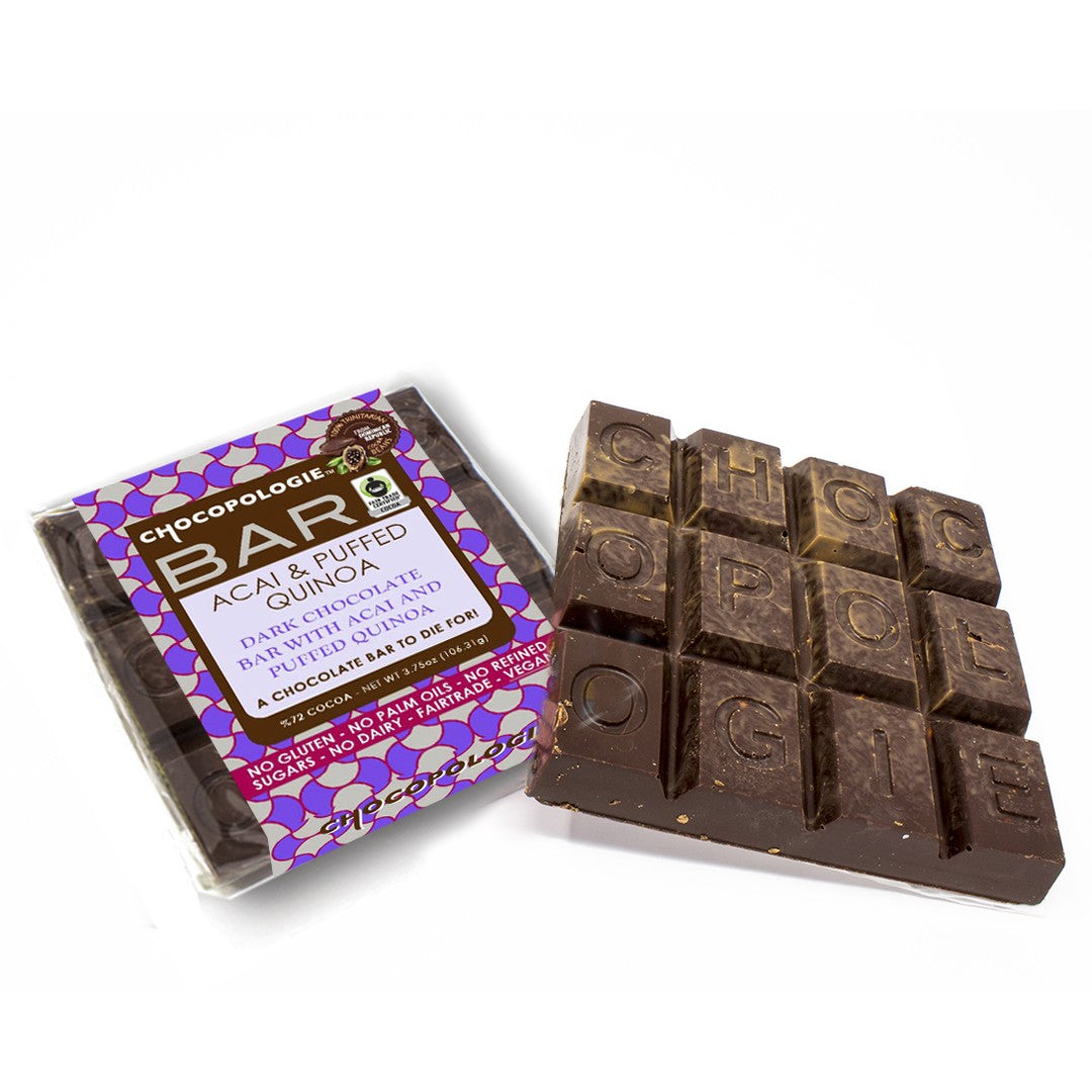 Wholesale Chocopologie Vegan Acai Quinoa Bars- Bulk