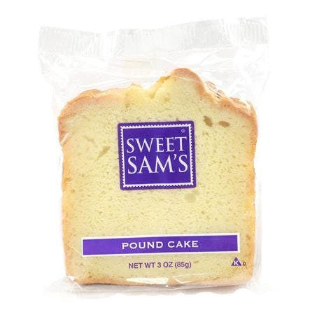 Wholesale Sweet Sam'S Case Individually Wrapped Plain Pound Cake Slices- Bulk