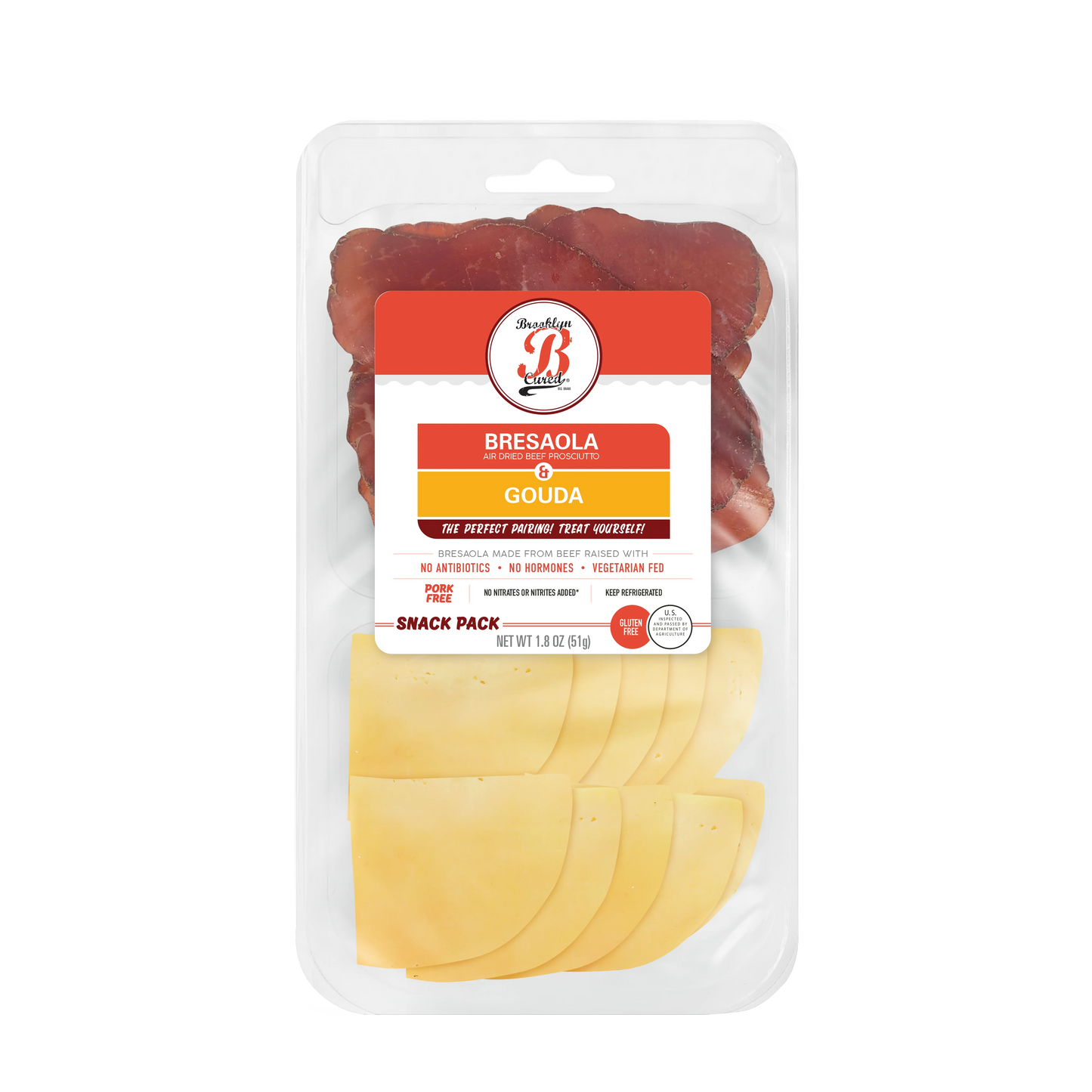 Wholesale Bc Bresaola/Gouda Snack Pack- Bulk