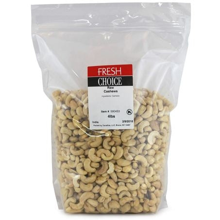 Wholesale Fresh Choice Case Unsalted Raw Cashews- Bulk