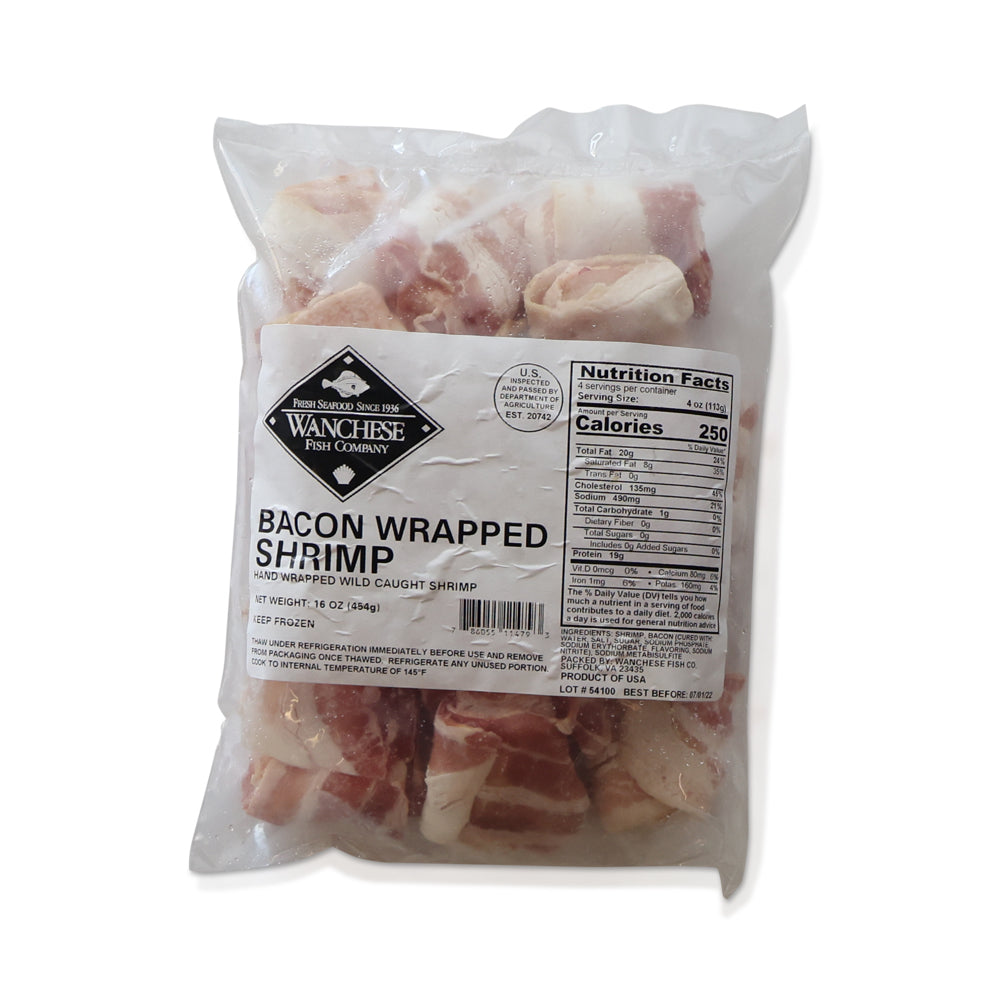 Wholesale True North Bacon Wrapped Shrimp Iqf | 1 lb- Bulk