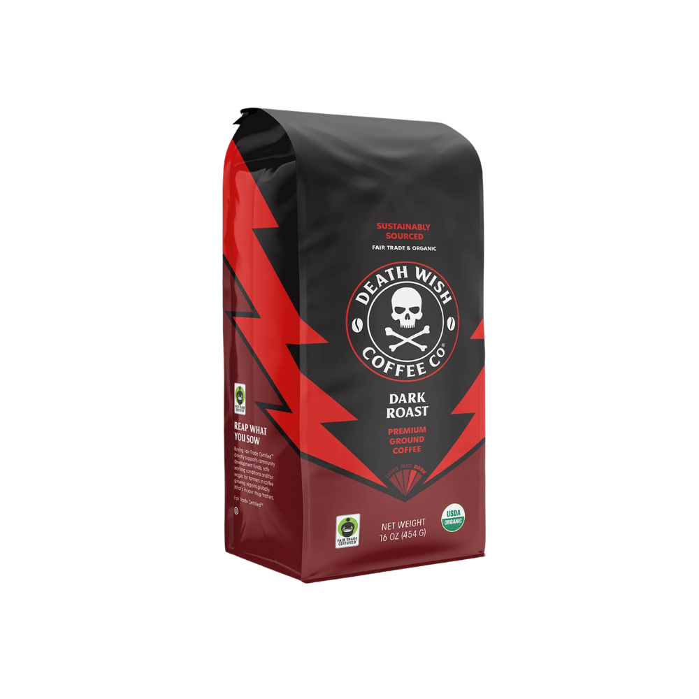 Wholesale Death Wish Case Whole Dark Roast Coffee Beans- Bulk