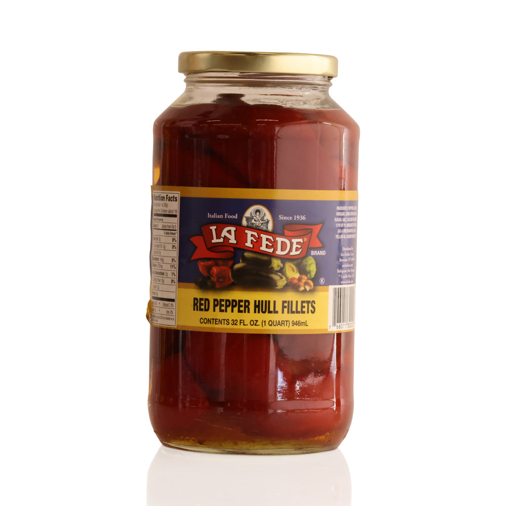 Wholesale La Fede Case Red Pepper Hull Fillets- Bulk
