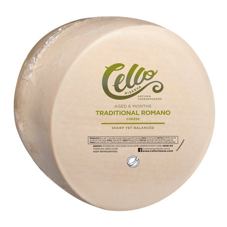 Wholesale Cello Riserva Case Baby Romano Cheese Wheel- Bulk