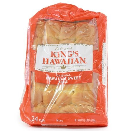 Wholesale Kings Hawaiian Case Sweet Dinner Slider Roll- Bulk