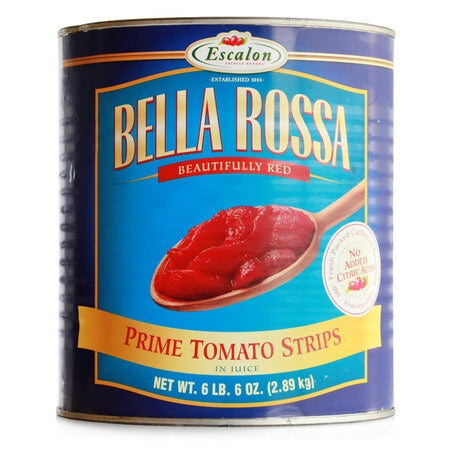 Wholesale Bella Rossa Case Tomato Strips Peeled In Juice- Bulk