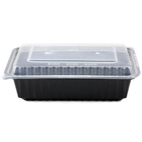 Wholesale BoxNCase Case 8X6 38Oz Black Micro Containers- Bulk