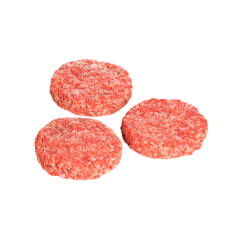 Wholesale BoxNCase Case 8Oz Angus Beef Burger 80-20 Fresh- Bulk