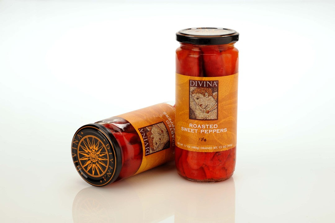 Wholesale Divina Roasted Red Peppers 16.2Oz- Bulk
