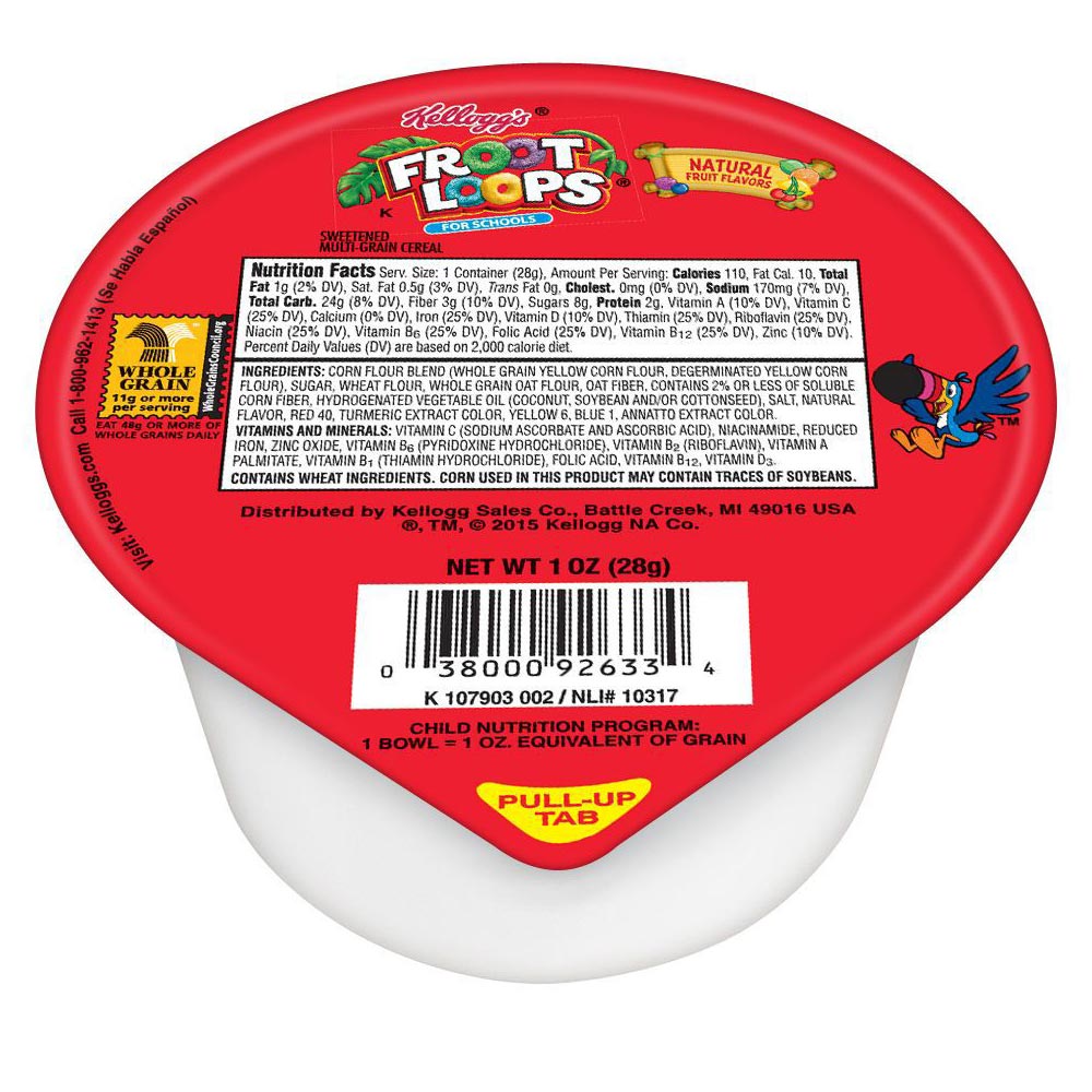 Wholesale Kellogg'S Case Fruit Loops Cereal Reduced Sugar- Bulk