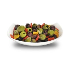 Wholesale Ficacci Seasoned Bella Italia Pitted Olive Mix 5 Lb- Bulk