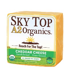 Wholesale Sky Top Organics Cheddar Block- Bulk