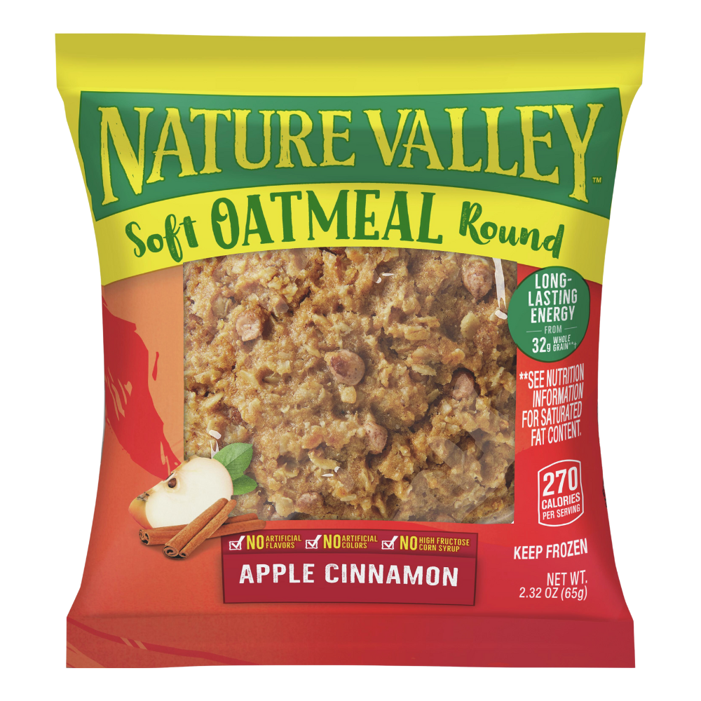 Wholesale Nature Valley Individually Wrapped Round Apple Cinnamon Oatmeal | 2.32 oz- Bulk