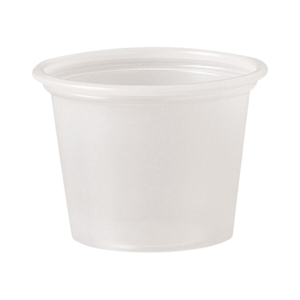 Wholesale Dart Case Clear Plastic Souffle Cup 1Oz- Bulk