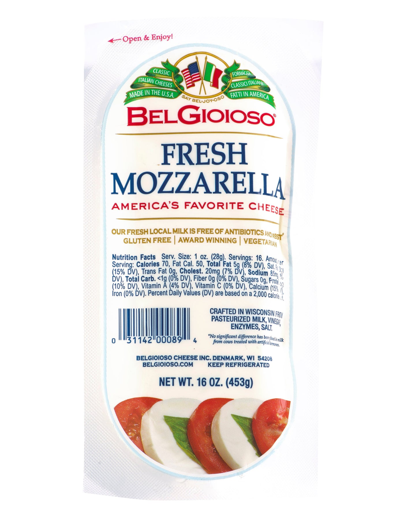 Wholesale Bel Gioioso Mozzarella Logs 16Oz- Bulk