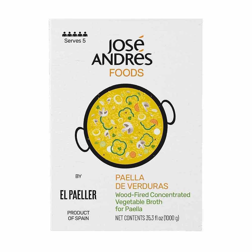 Wholesale José Andrés Concentrated Vegetable Paella Broth For Paella 35.3 Oz- Bulk