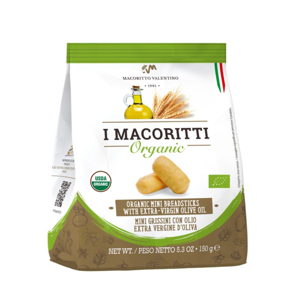 Wholesale I Macoritti Case Mini Organic Evoo Breadstick- Bulk