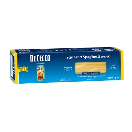 Wholesale De Cecco Squared Spaghetti Pasta | 1 lb- Bulk