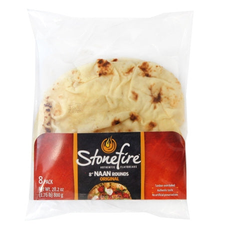 Wholesale Stonefire Case Naan Round Flatbread 8 Inch- Bulk