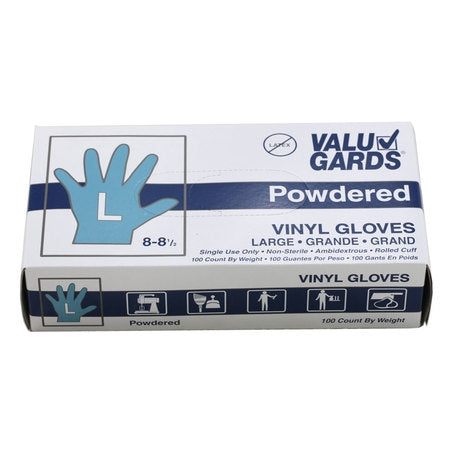 Wholesale Companions Case Gloves Vinyl Powdered Large- Bulk