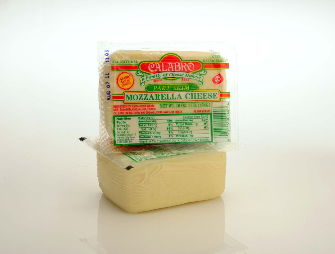 Wholesale Calabro Part Skim Mozzarella- Bulk
