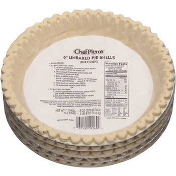 Wholesale Country Chef 9" Pie Shell- Bulk