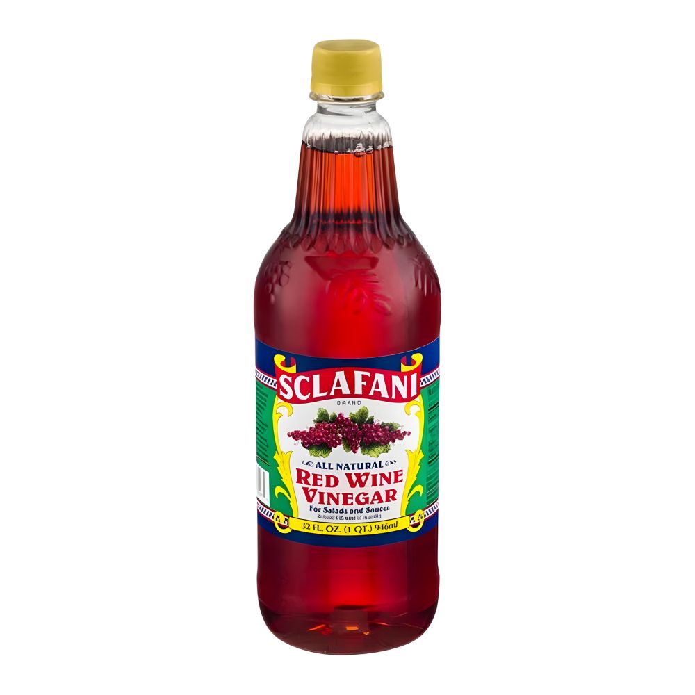 Wholesale Sclafani Red Wine Vinegar In Plastic Bottles | 32 oz- Bulk
