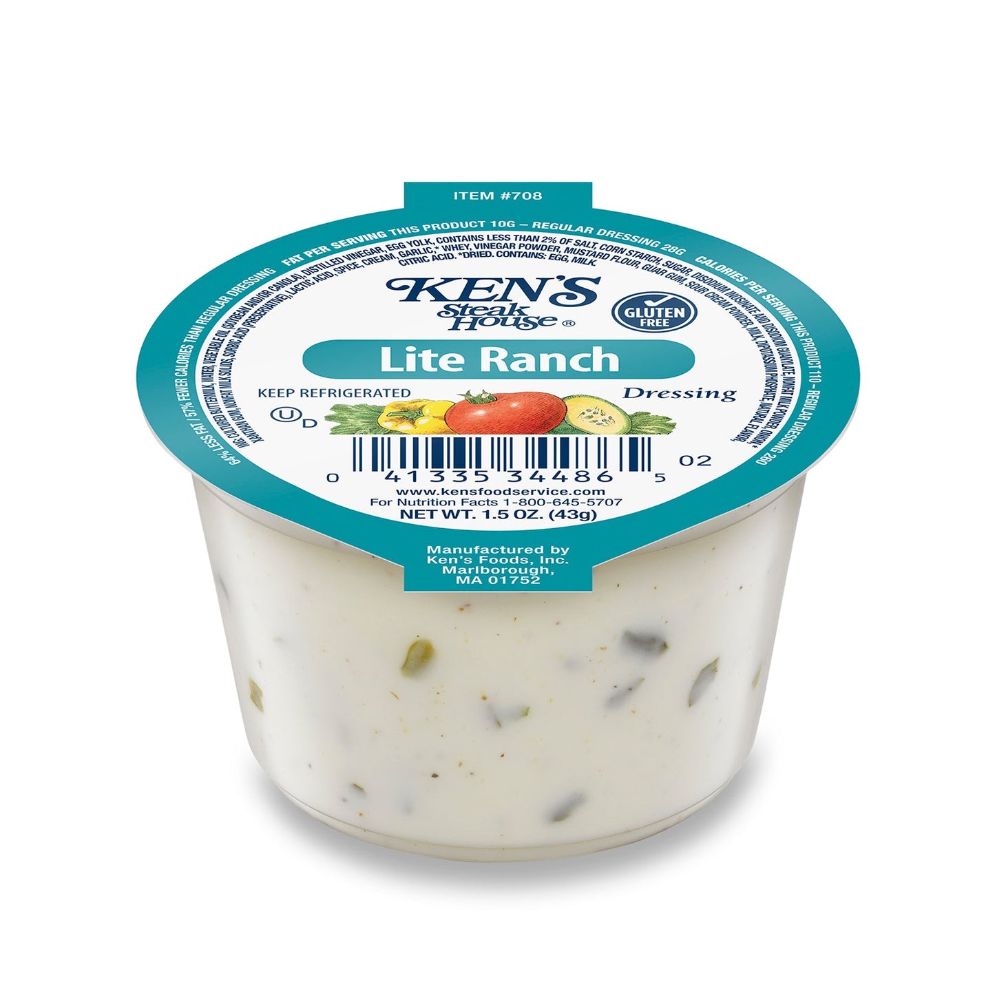 Wholesale Ken'S * Lite Ranch Dressing | 1.5 oz- Bulk